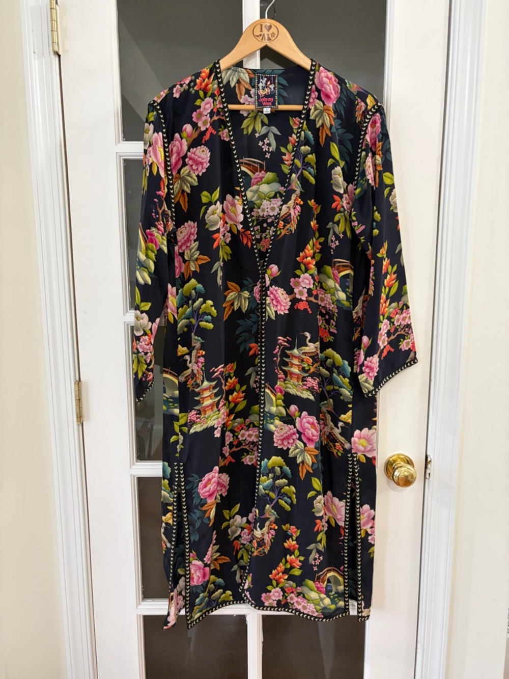 Johnny Was CALI KIMONO 100% Silk - Size S - Picture 2 of 10